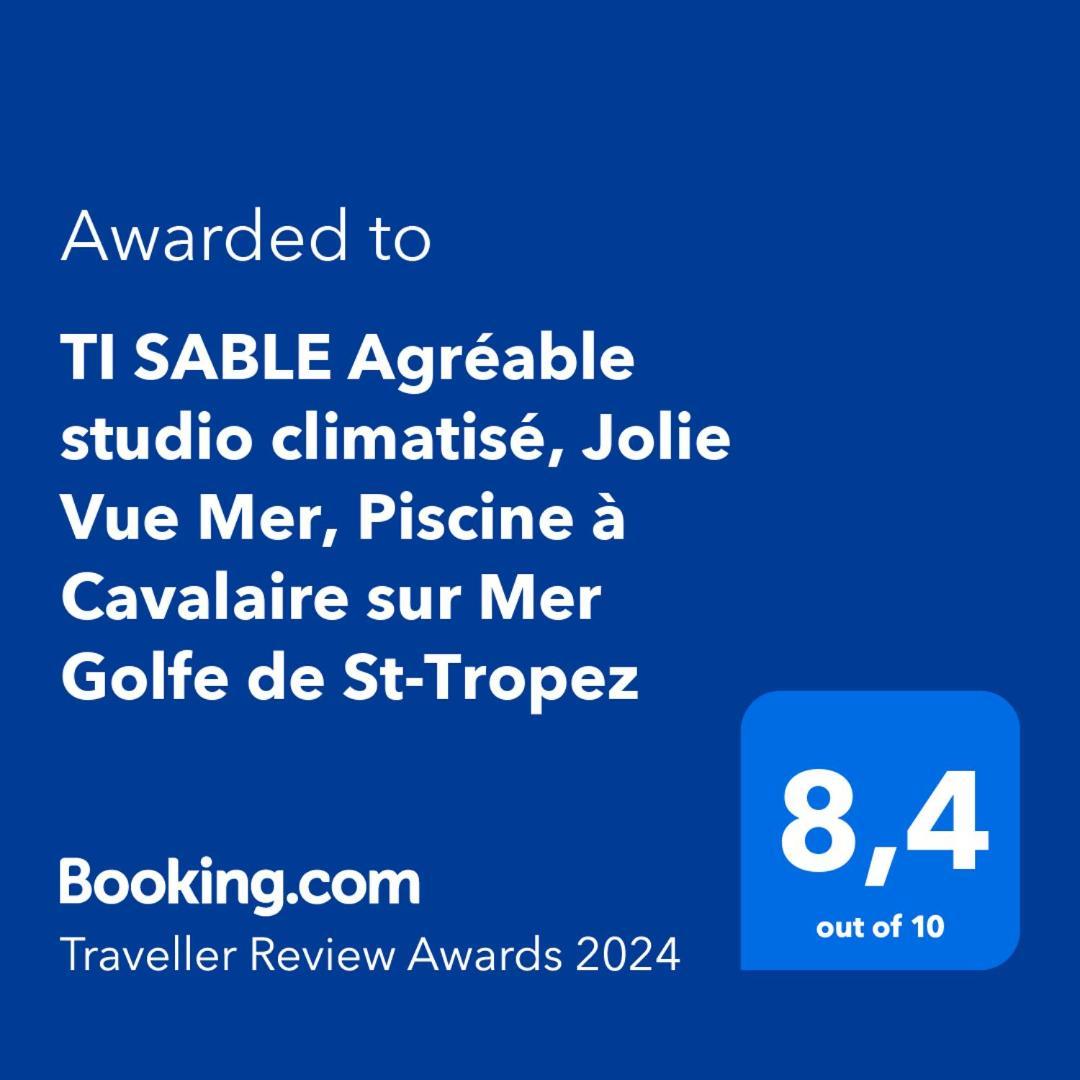"Ti Sable" Agreable Studio Climatise, Jolie Vue Mer, Piscine A Cavalaire Sur Mer Golfe De St-Tropez Bagian luar foto
